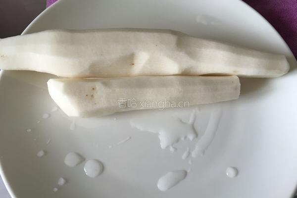 山药炒肉丝的做法图解1