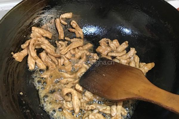 山药炒肉丝的做法图解7