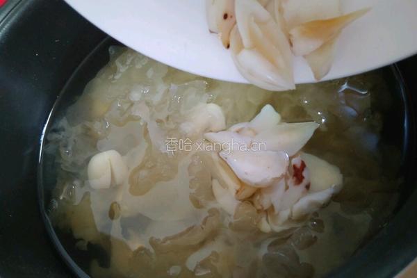 丑耳莲子百合羹的做法图解12