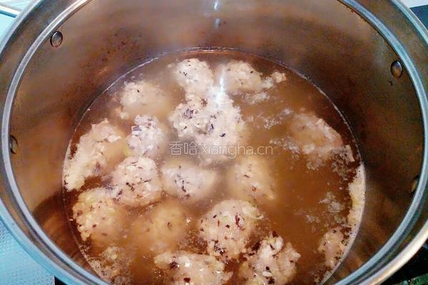 酒酿肉圆的做法图解5
