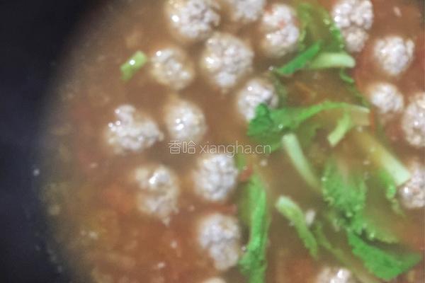 西红柿肉丸汤的做法图解7