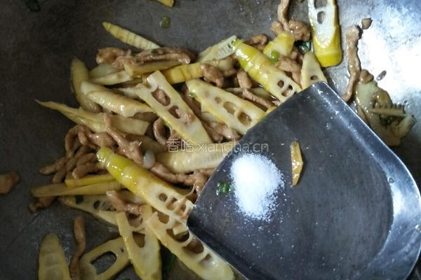 鲜笋肉丝的做法图解12