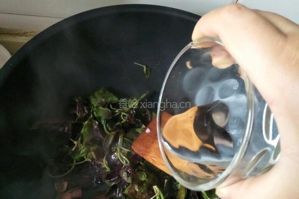 蒜香红苋菜的做法图解7