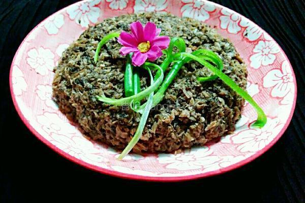 梅菜蒸肉饼的做法图解7