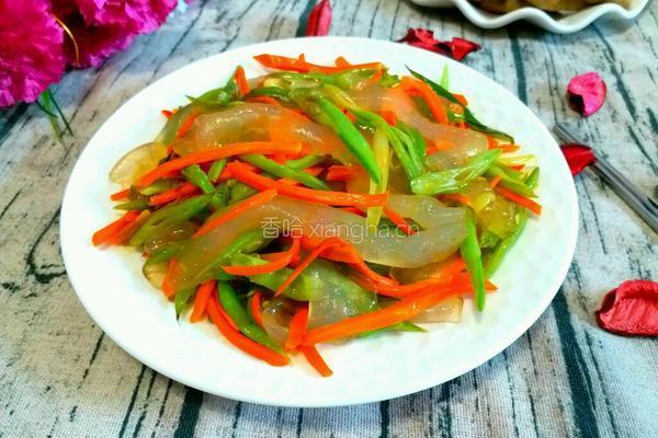 豆角炒拉皮的做法图解9