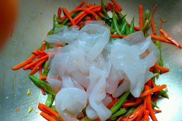 豆角炒拉皮的做法图解5