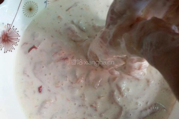 农家水滑肉的做法图解3