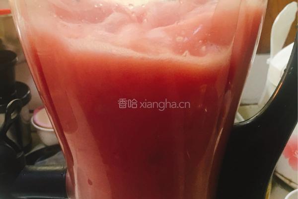 冰镇西瓜汁的做法图解4