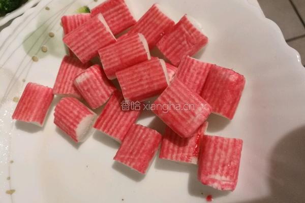香菇蟹肉西兰花的做法图解4