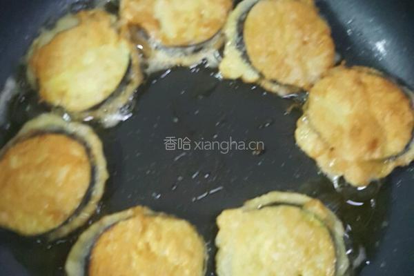煎茄饼的做法图解4