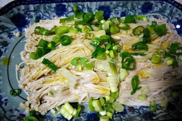 白灼金针菇的做法图解6