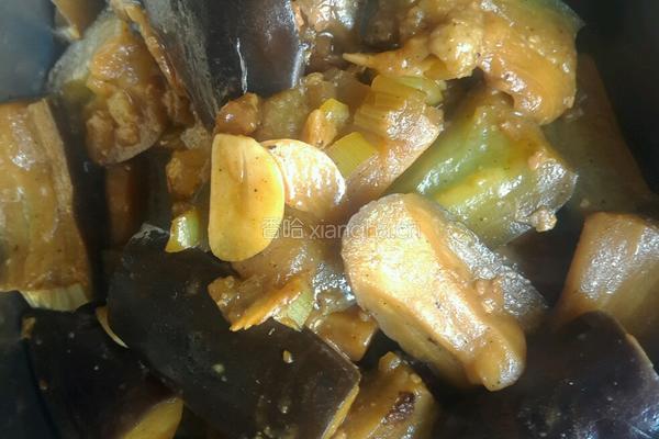 黄豆酱焖茄子的做法图解3