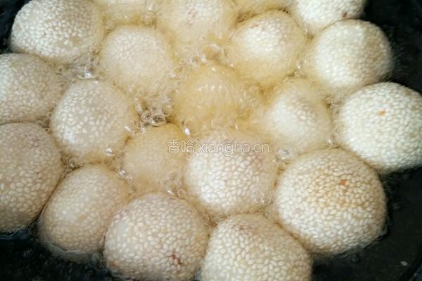 红豆沙馅麻球的做法图解7