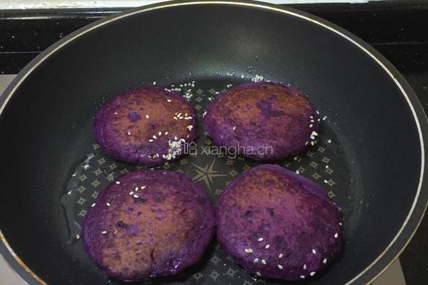 芝香紫薯饼的做法图解13