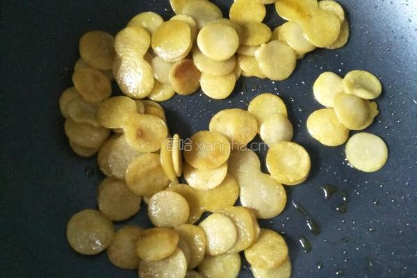 豆饼炒青菜的做法图解4