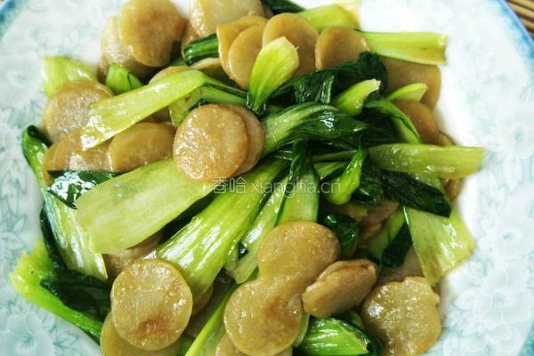 豆饼炒青菜的做法图解11
