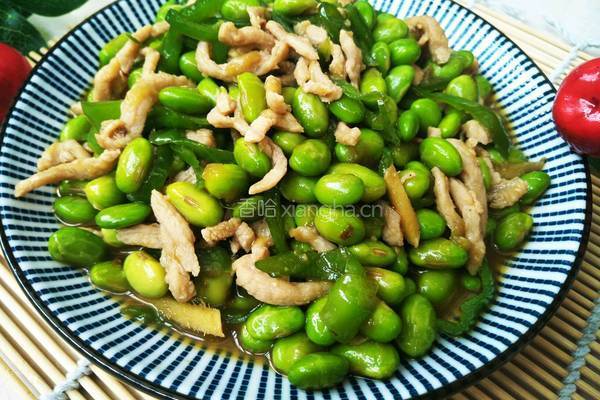 毛豆炒肉丝的做法图解13