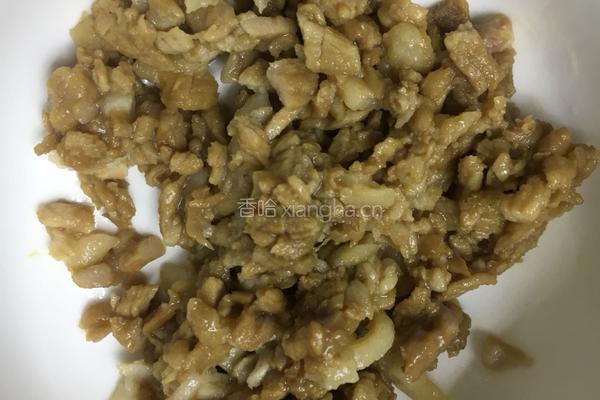 红烧茄子酿肉末的做法图解2