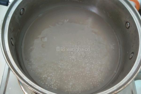 红豆西米露的做法图解3