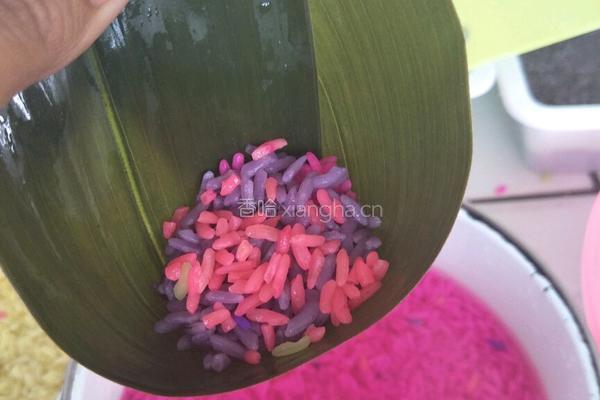 八色彩虹粽子的做法图解6