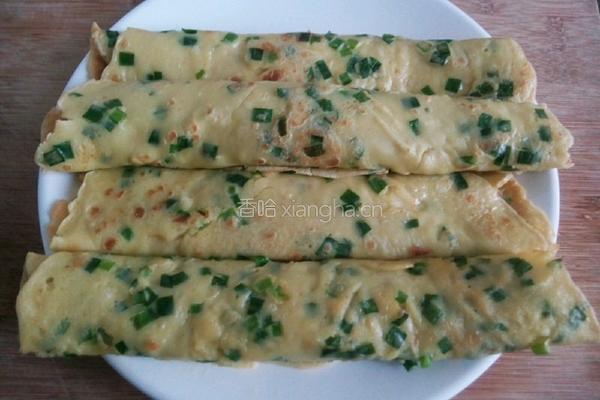 韭菜鸡蛋饼的做法图解9