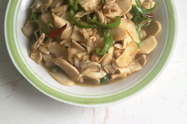 杏鲍菇炒肉片的做法图解3