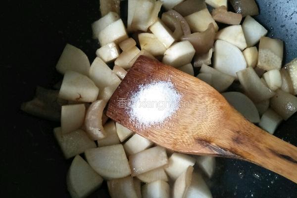 肉皮炖白萝卜的做法图解5
