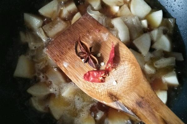 肉皮炖白萝卜的做法图解7