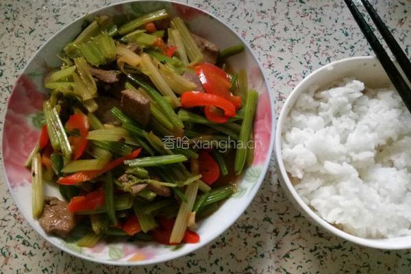 芹菜猪肝的做法图解4