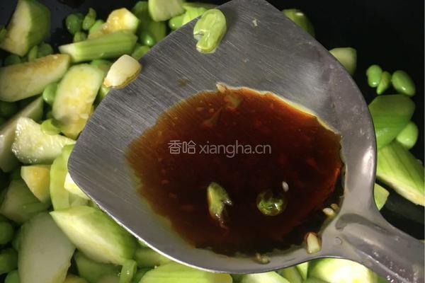 丝瓜烧毛豆的做法图解10