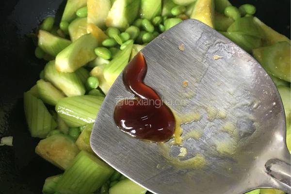 丝瓜烧毛豆的做法图解11