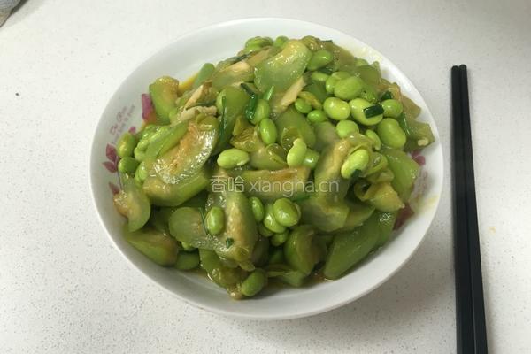 丝瓜烧毛豆的做法图解16