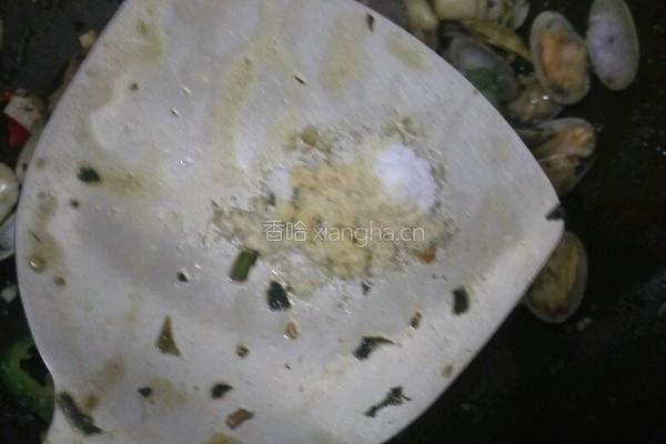紫苏炒花甲的做法图解12