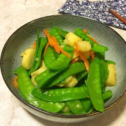 马蹄炒荷兰豆的做法[图]