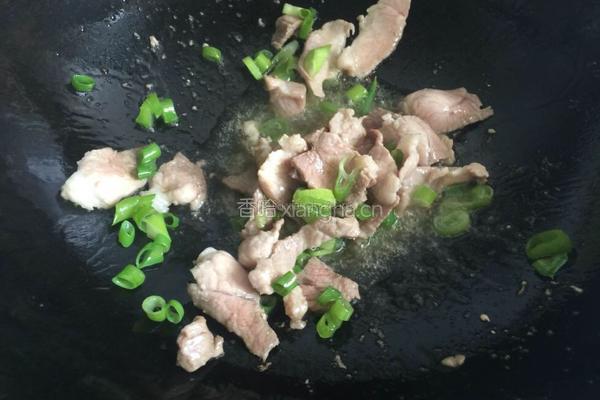 有机菜花炒肉片的做法图解6