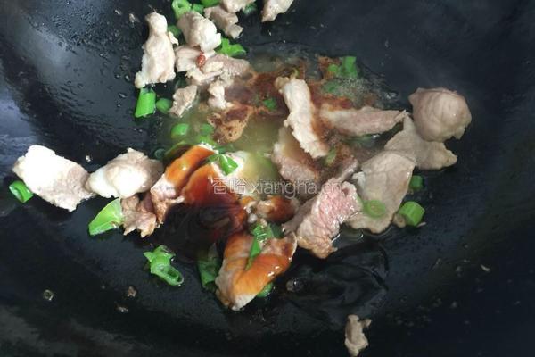 有机菜花炒肉片的做法图解7