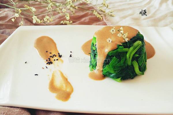 麻酱菠菜墩的做法图解14