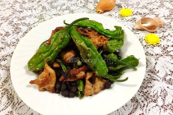 阳江豆鼓焖青椒肉的做法图解1