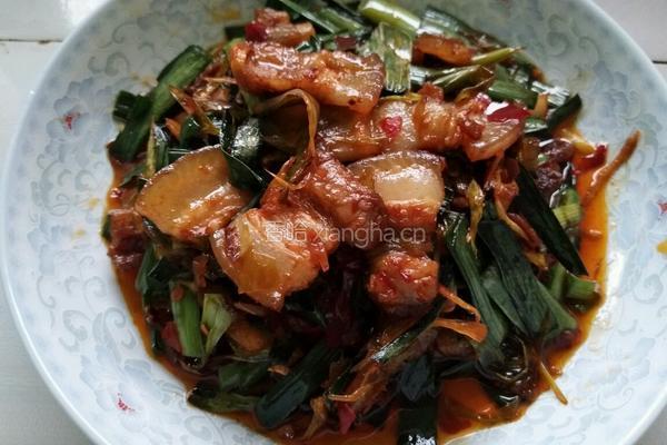 豆瓣酱炒五花肉的做法图解7