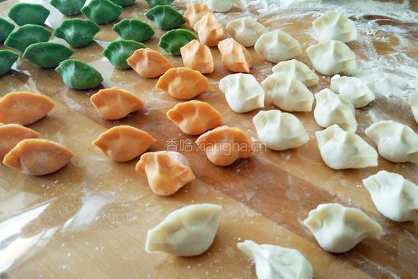 宝宝三色饺子的做法图解30