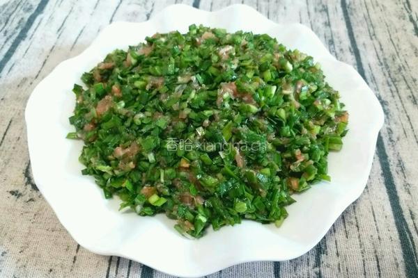 韭菜猪肉馅的做法图解7