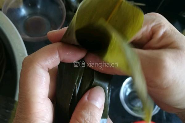 红豆蜜饯西米粽的做法图解8