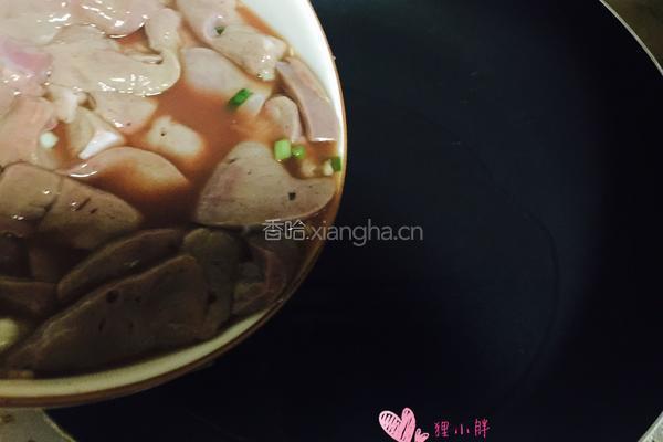 青椒炒猪肝的做法图解8