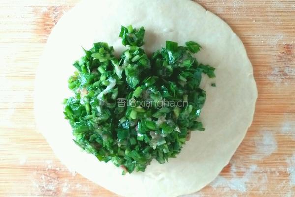 韭菜猪肉馅全麦肉饼的做法图解10