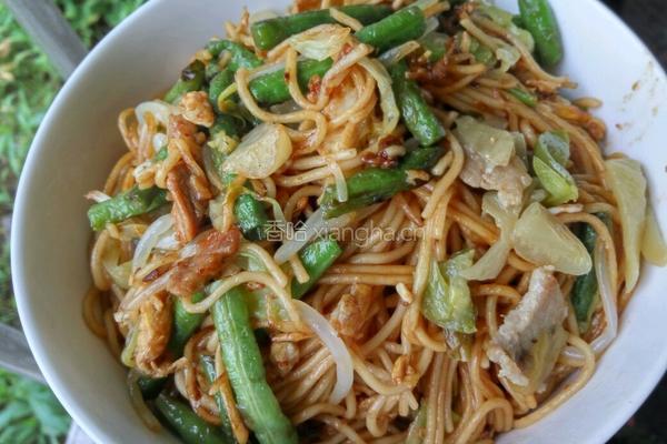豆角炒面的做法图解6