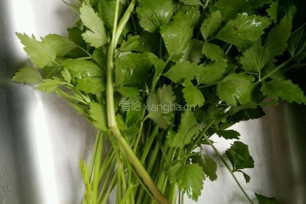 炒水芹肉丝的做法图解1