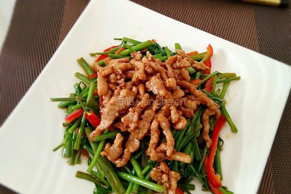 炒水芹肉丝的做法图解8
