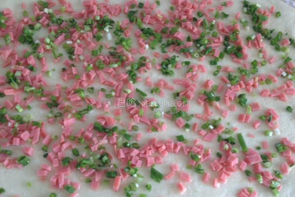 葱香火腿花卷的做法图解10
