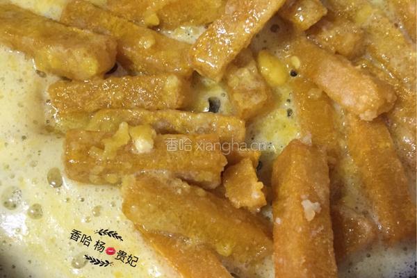 蛋黄焗南瓜的做法图解11