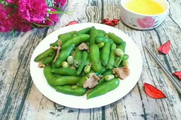 鲜蚕豆炒肉的做法图解9